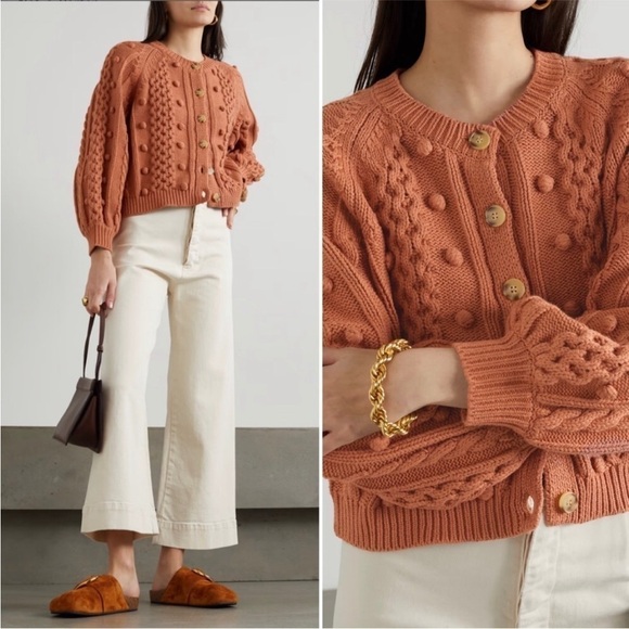 The GREAT. The Mountainside Cardigan in Malt - Picture 1 of 10